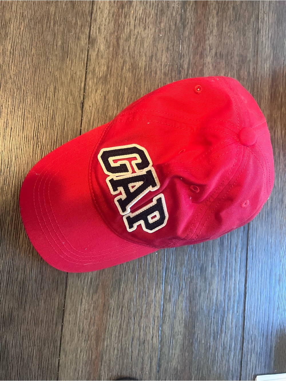 Red GAP Kids Adjustable Baseball Cap with Embroidered Logo